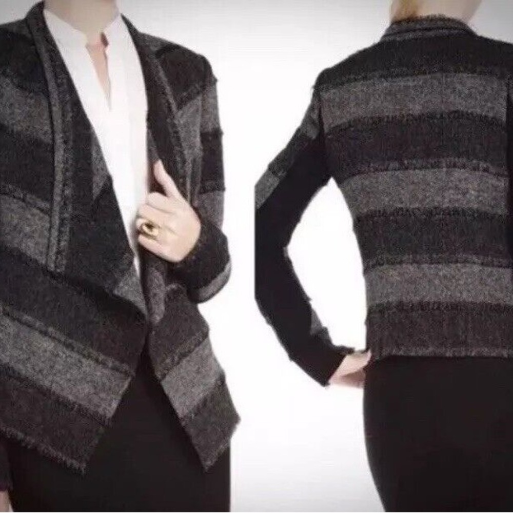 BCBGMAXAZRIA Black And Grey Blazer for Women Size M